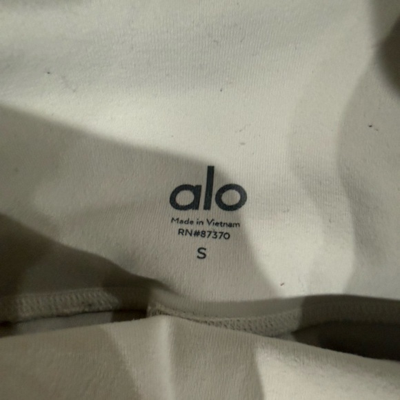 ALO Yoga Highwaist Motot White Womens Leggings   Size- Small - Picture 2 of 4